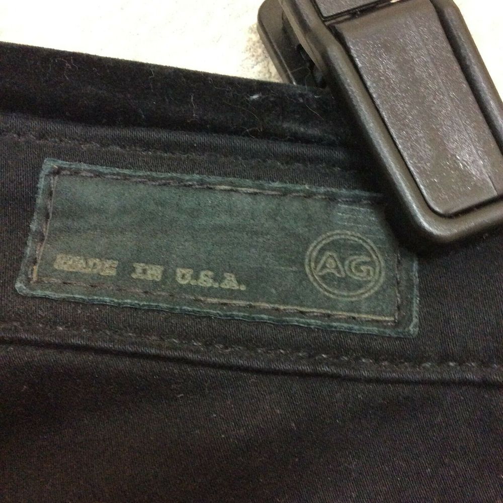 AG Adriano Gold Schmied Jean Black Denim Size 29R - Picture 5 of 8